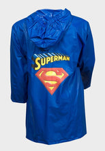 Load image into Gallery viewer, Boys Girls Superman Raincoat Hooded PVC Rain Windproof Jackets
