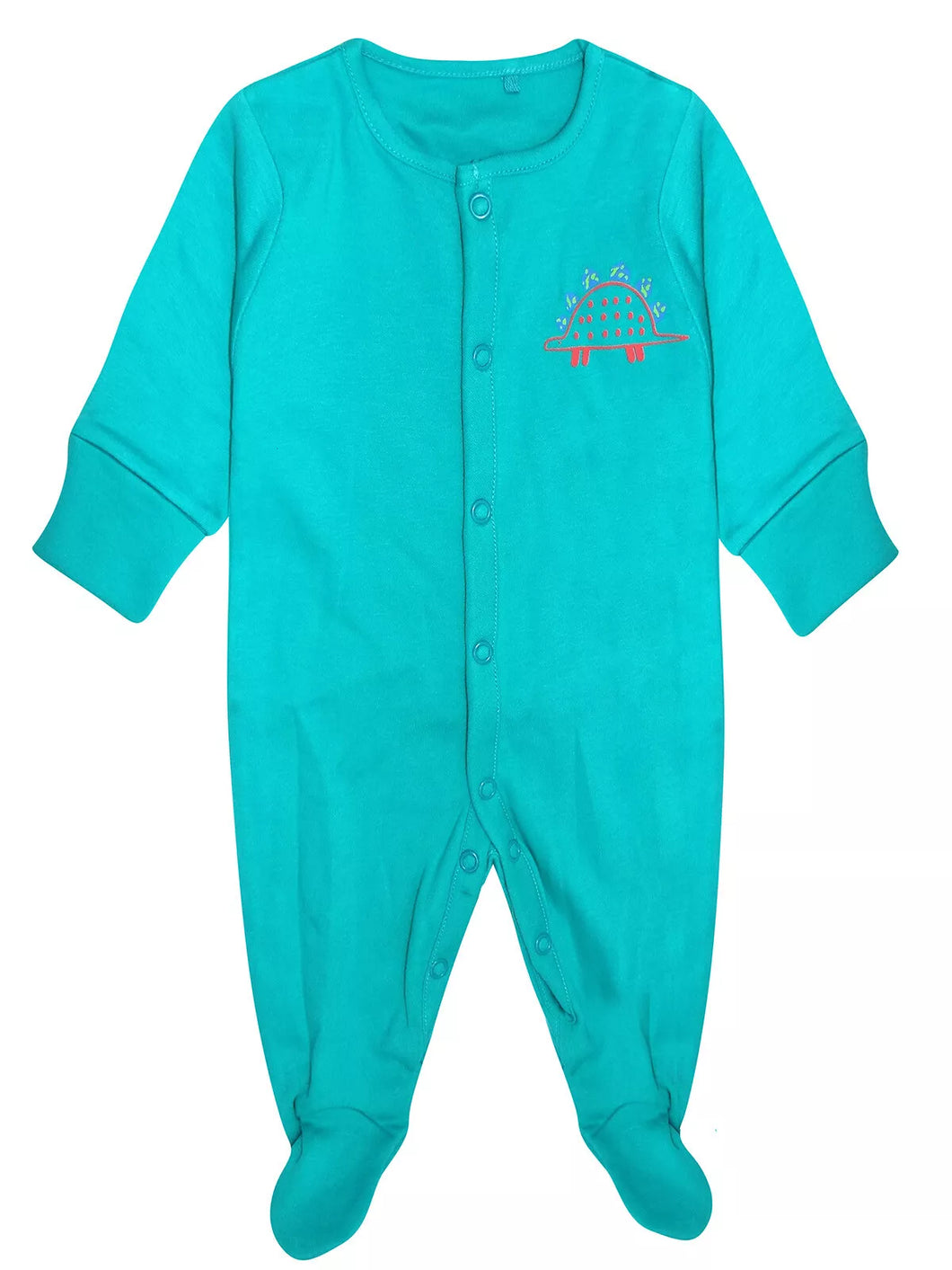 Baby Boys Babygrow Elephant Dinosaur Pure Cotton Sleepsuit