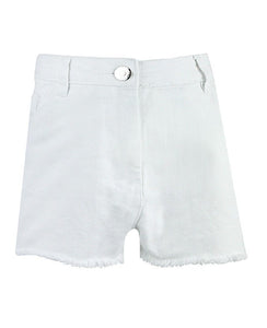 Boys White Cotton Rich Adjustable Waist Summer Holiday Short