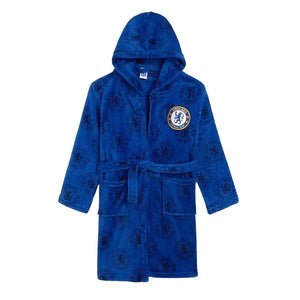 Mens Adult Official Chelsea FC Dressing Gown Bathrobe