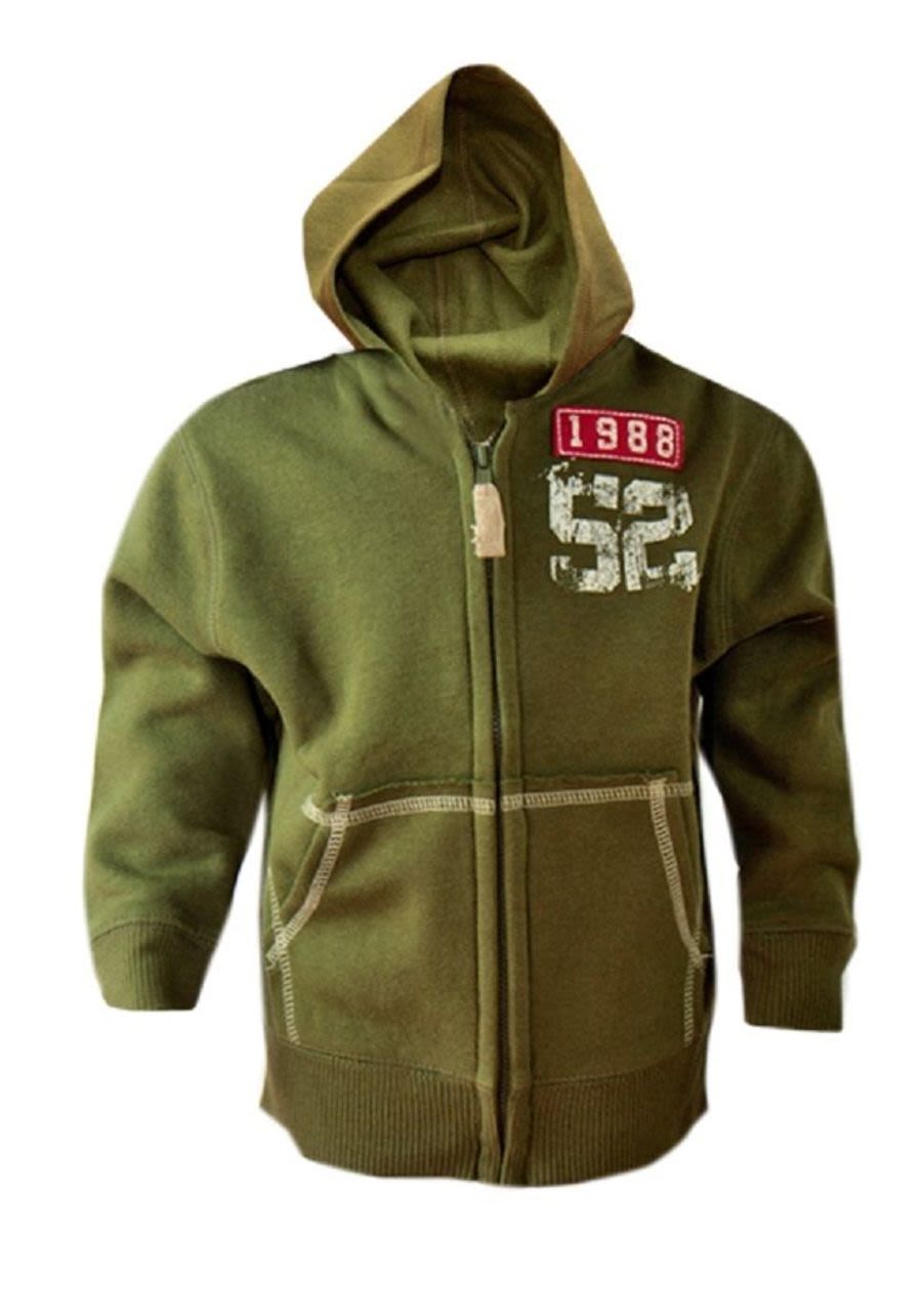 Boys Khaki Green Authentic Arizona Brand Hoody – Klassywear