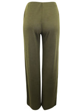 Load image into Gallery viewer, Ladies Lily Ella Olive Wool Blend Trousers
