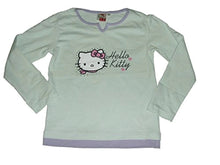 Load image into Gallery viewer, Girls Light Green Hello Kitty Cotton Long sleeve Top
