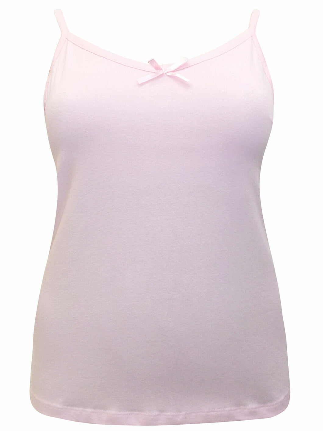 Ladies Pink Strappy Secret Support Adjustable Strap Cami Vest Top